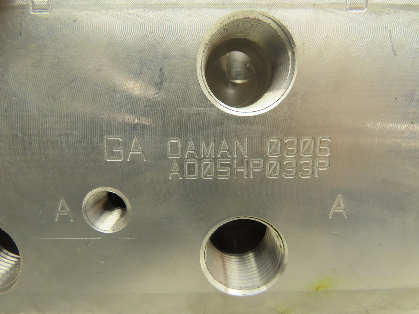 Daman AD05HP033P 3-Station Aluminum Hydraulic Manifold Valve Block NPT Ports