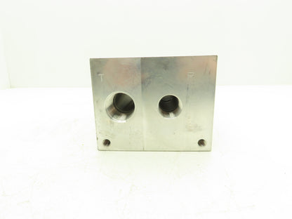 Daman AD05HP033P 3-Station Aluminum Hydraulic Manifold Valve Block NPT Ports