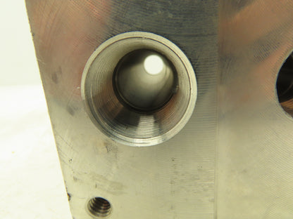 Daman AD05HP033P 3-Station Aluminum Hydraulic Manifold Valve Block NPT Ports