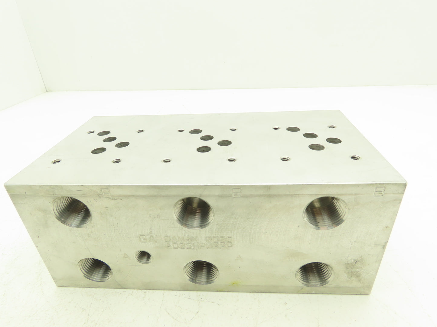 Daman AD05HP033P 3-Station Aluminum Hydraulic Manifold Valve Block NPT Ports