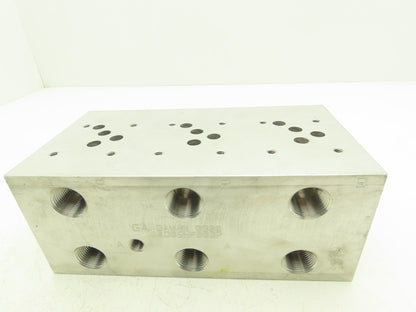 Daman AD05HP033P 3-Station Aluminum Hydraulic Manifold Valve Block NPT Ports