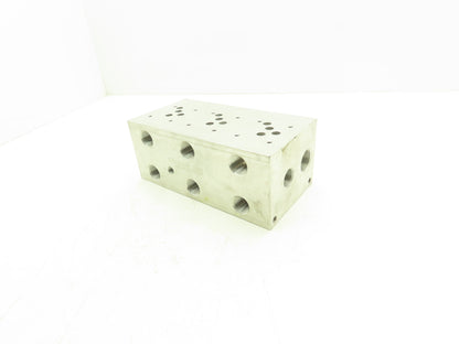 Daman AD05HP033P 3-Station Aluminum Hydraulic Manifold Valve Block NPT Ports