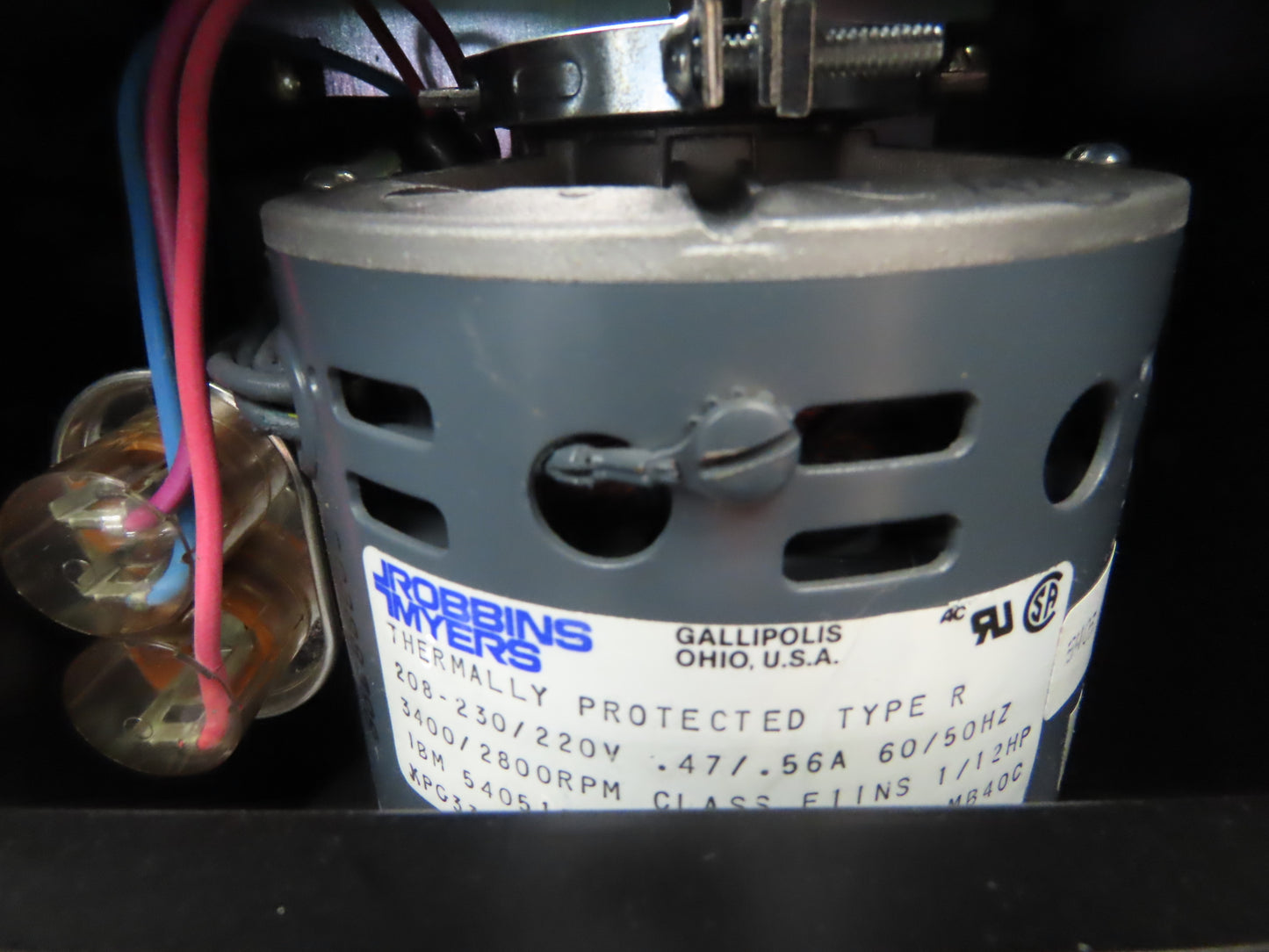 Dual 3" Squirrel Cage Blower 25" Width x 6" Height 208-230V AC 60Hz 3400RPM