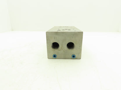 Daman D02HP25PP 2-Station Aluminum Hydraulic Manifold 1/2" & 3/4" NPT Ports