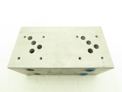 Daman D02HP25PP 2-Station Aluminum Hydraulic Manifold 1/2" & 3/4" NPT Ports