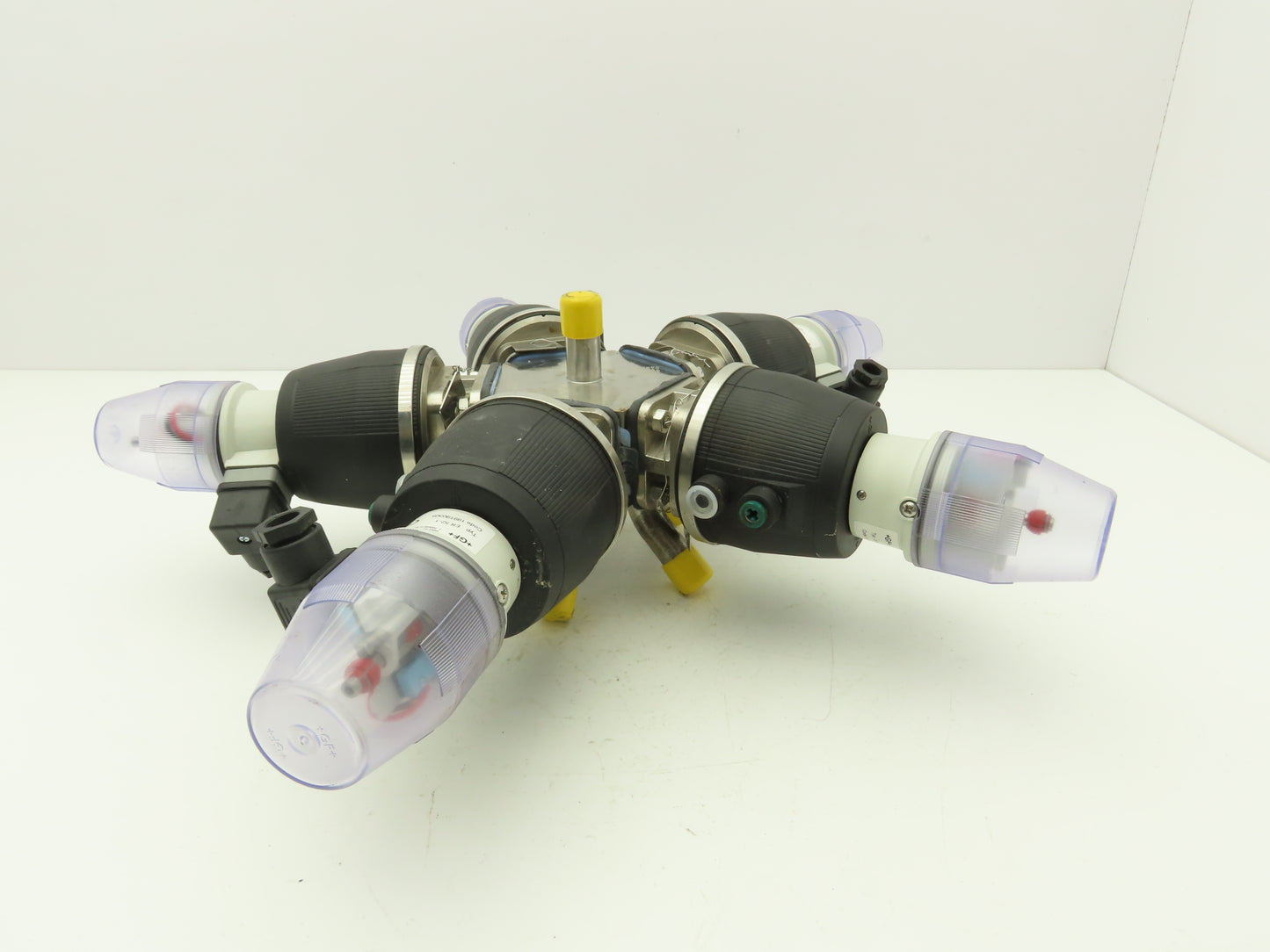 Swagelok Georg Fischer 5-Way Stainless Steel Diaphragm Valve & Actuators Assy