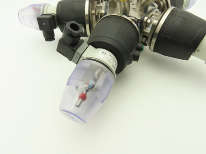 Swagelok Georg Fischer 5-Way Stainless Steel Diaphragm Valve & Actuators Assy