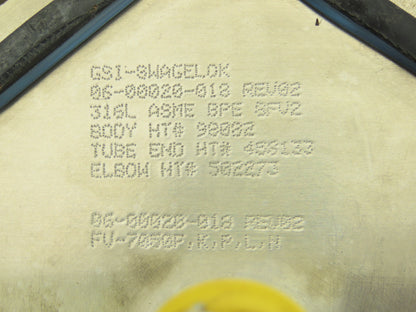 Swagelok Georg Fischer 5-Way Stainless Steel Diaphragm Valve & Actuators Assy