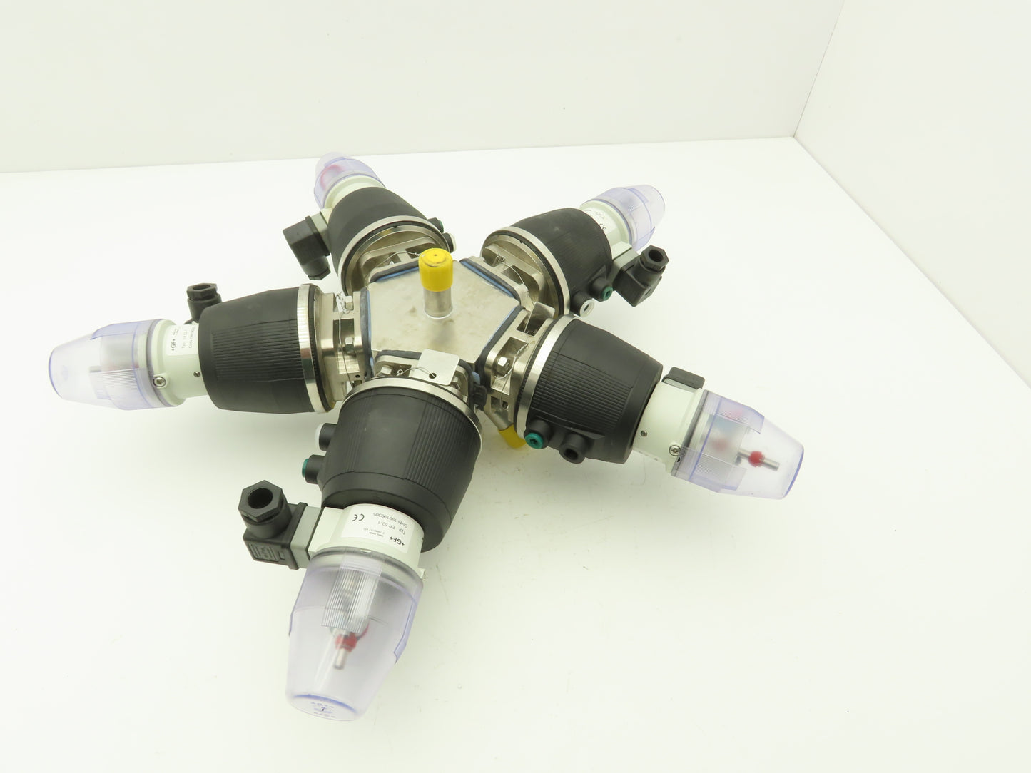 Swagelok Georg Fischer 5-Way Stainless Steel Diaphragm Valve & Actuators Assy