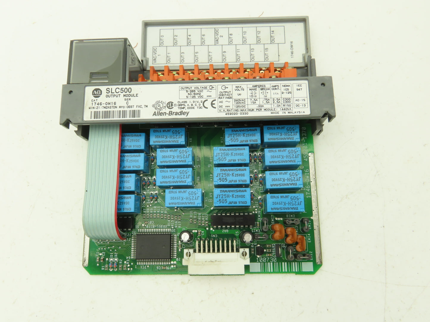 Allen Bradley 1746-P2 SLC500 Analog I/O Slot Rack Module Assembly *Read