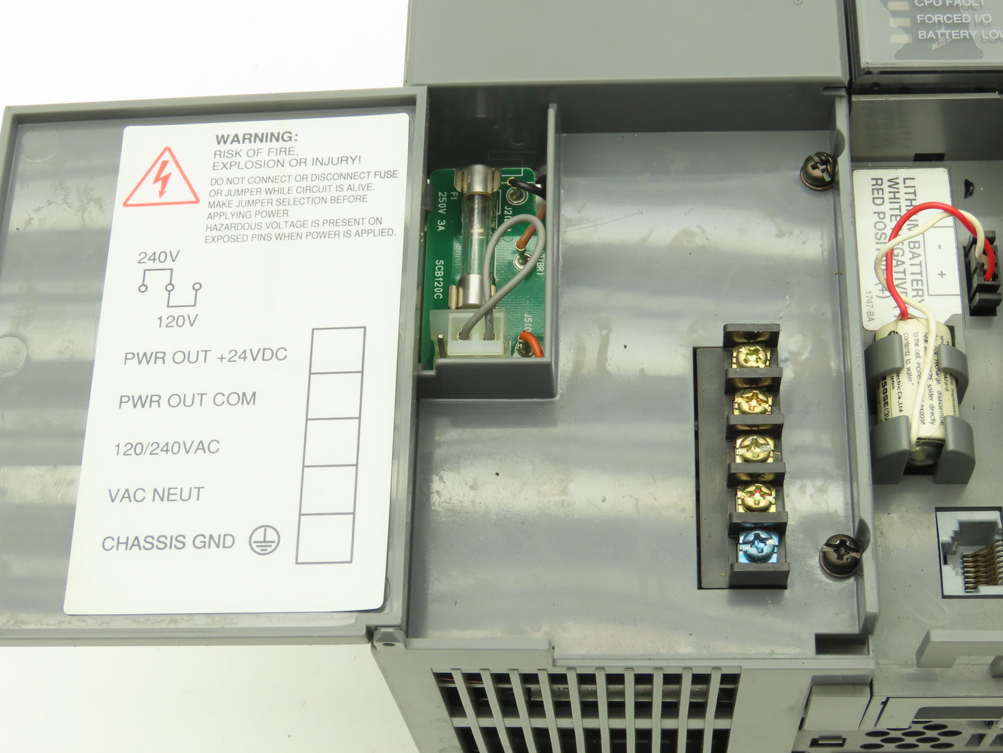 Allen Bradley 1746-P2 SLC500 Analog I/O Slot Rack Module Assembly *Read