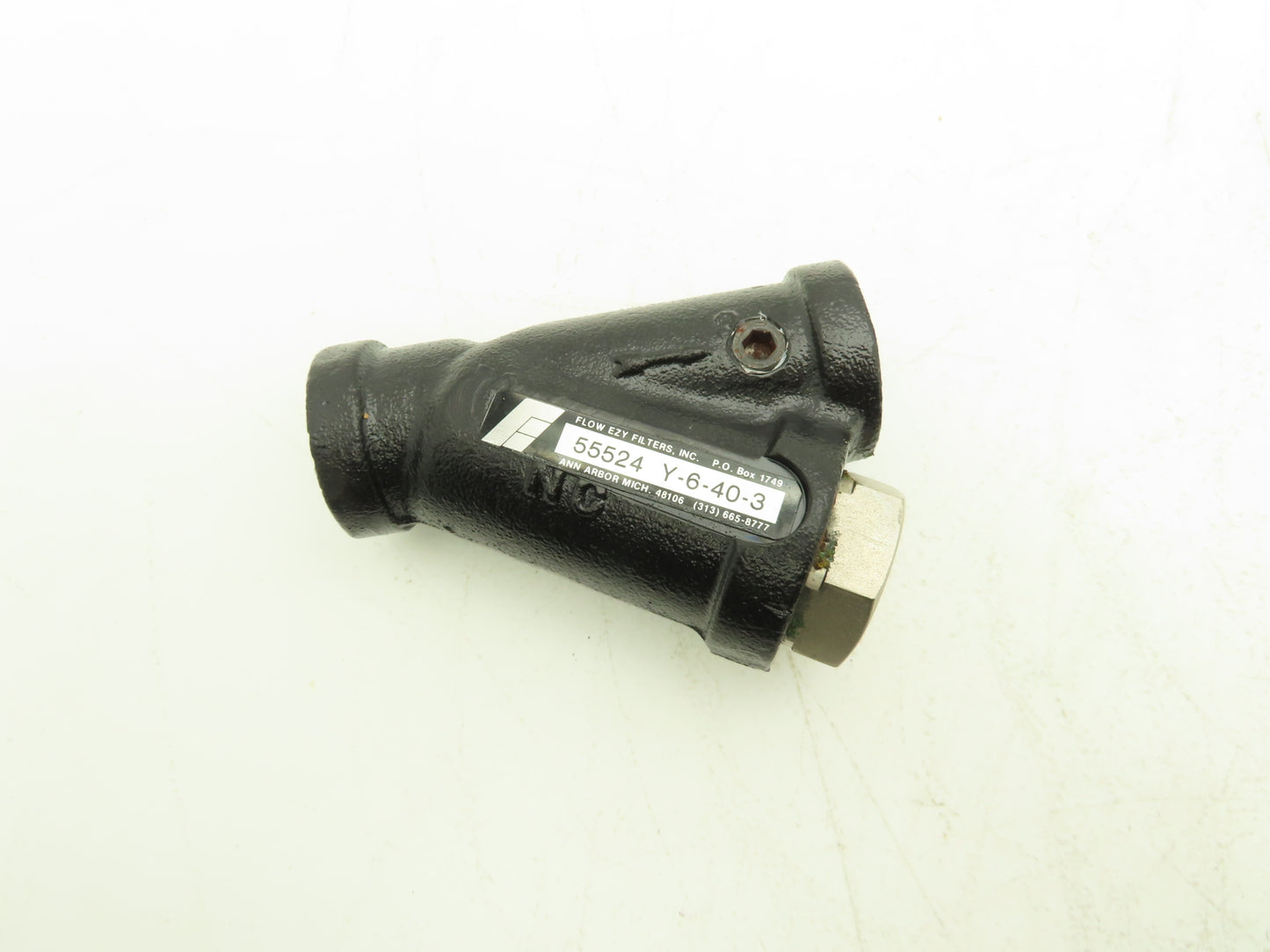 Flow Ezy Y-6-40-3 40 Micron Hydraulic Filter Y Strainer 3/4" NPT
