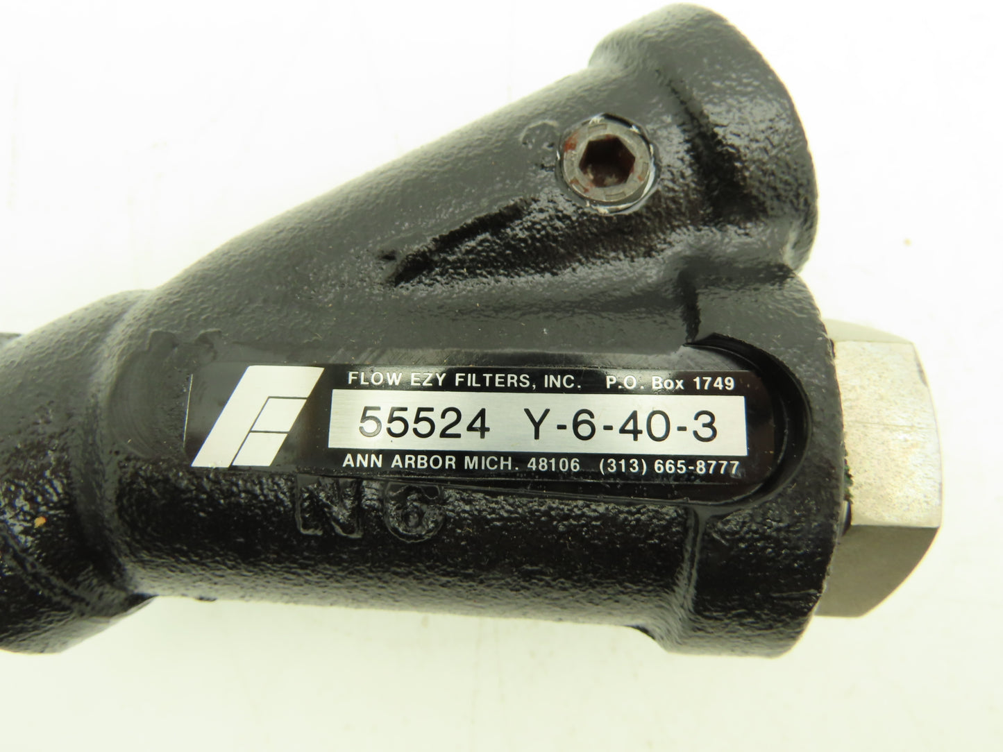 Flow Ezy Y-6-40-3 40 Micron Hydraulic Filter Y Strainer 3/4" NPT