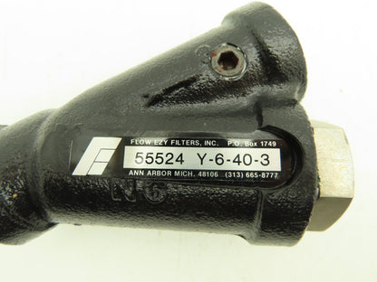 Flow Ezy Y-6-40-3 40 Micron Hydraulic Filter Y Strainer 3/4" NPT