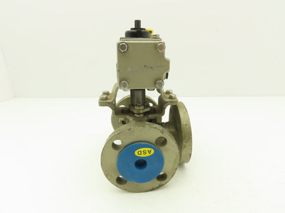 NDV Nippon EPN1304NB-L2 DN20 3/4" Flanged 3-Way Ball Valve & Pneumatic Actuator