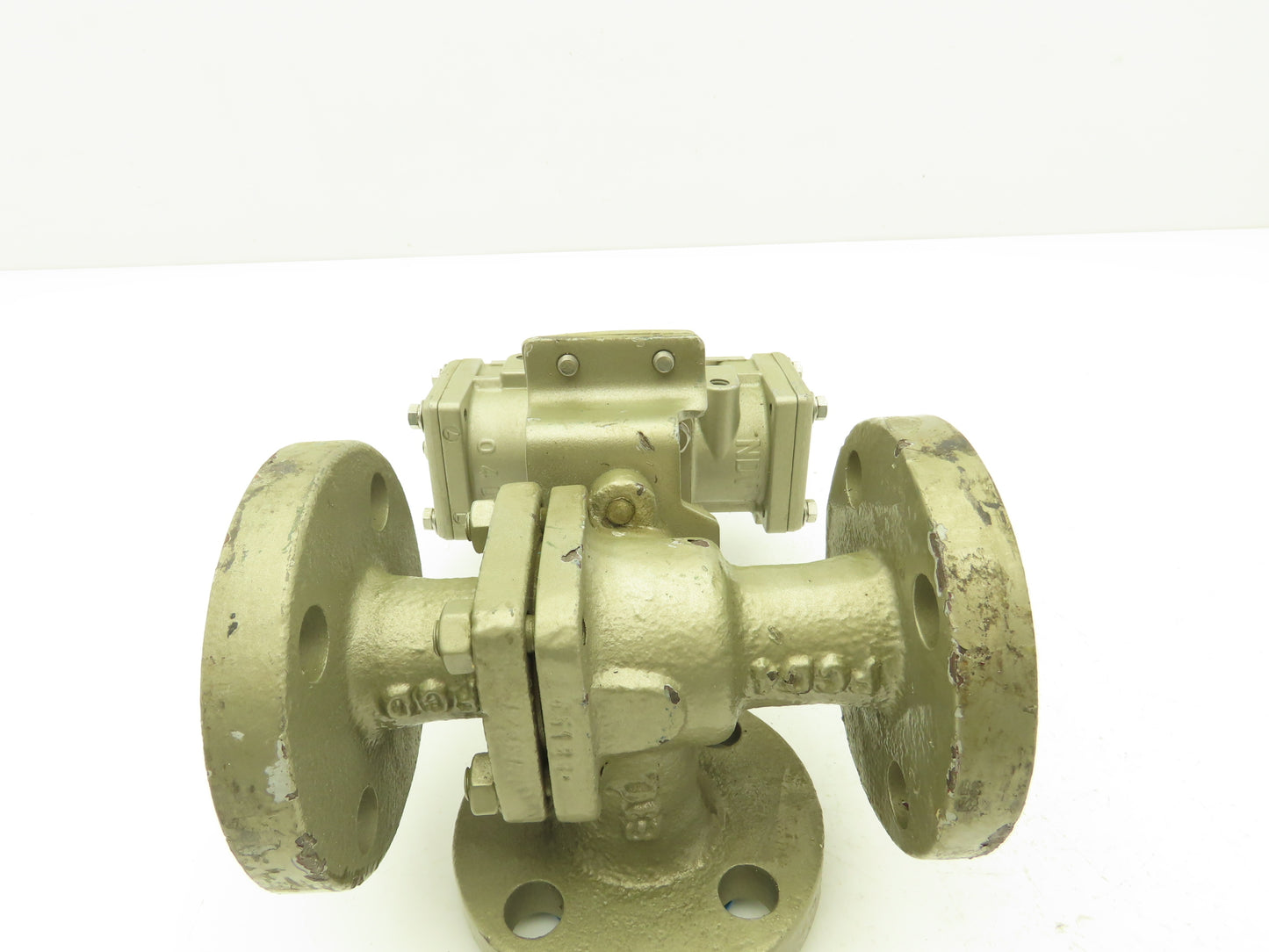 NDV Nippon EPN1304NB-L2 DN20 3/4" Flanged 3-Way Ball Valve & Pneumatic Actuator