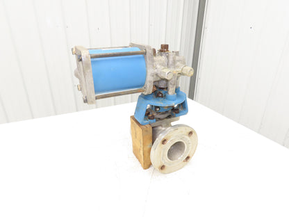 Jamesbury 3" 7150 31 3600MTT Stainless Ball Valve 316SS Flanged ST-200B Actuator