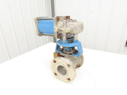 Jamesbury 3" 7150 31 3600MTT Stainless Ball Valve 316SS Flanged ST-200B Actuator