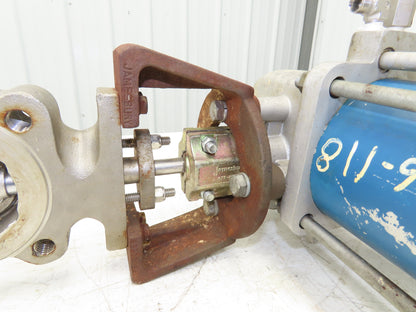 Jamesbury 3" 815L 11 3600TT Wafer Sphere Butterfly Valve 316SS ST-200B Actuator