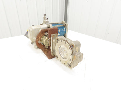 Jamesbury 3" 815L 11 3600TT Wafer Sphere Butterfly Valve 316SS ST-200B Actuator