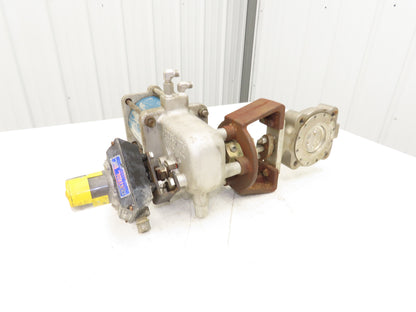 Jamesbury 3" 815L 11 3600TT Wafer Sphere Butterfly Valve 316SS ST-200B Actuator