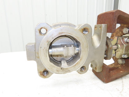 Jamesbury 3" 815L 11 3600TT Wafer Sphere Butterfly Valve 316SS ST-200B Actuator