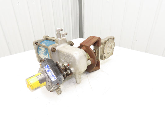 Jamesbury 3" 815L 11 3600TT Wafer Sphere Butterfly Valve 316SS ST-200B Actuator