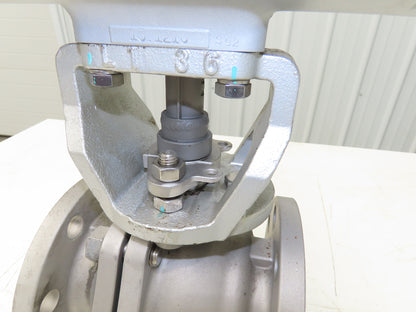 Kitz 10K-80 3" Stainless Ball Valve 316SS Flanged FA-4 Pneumatic Actuator