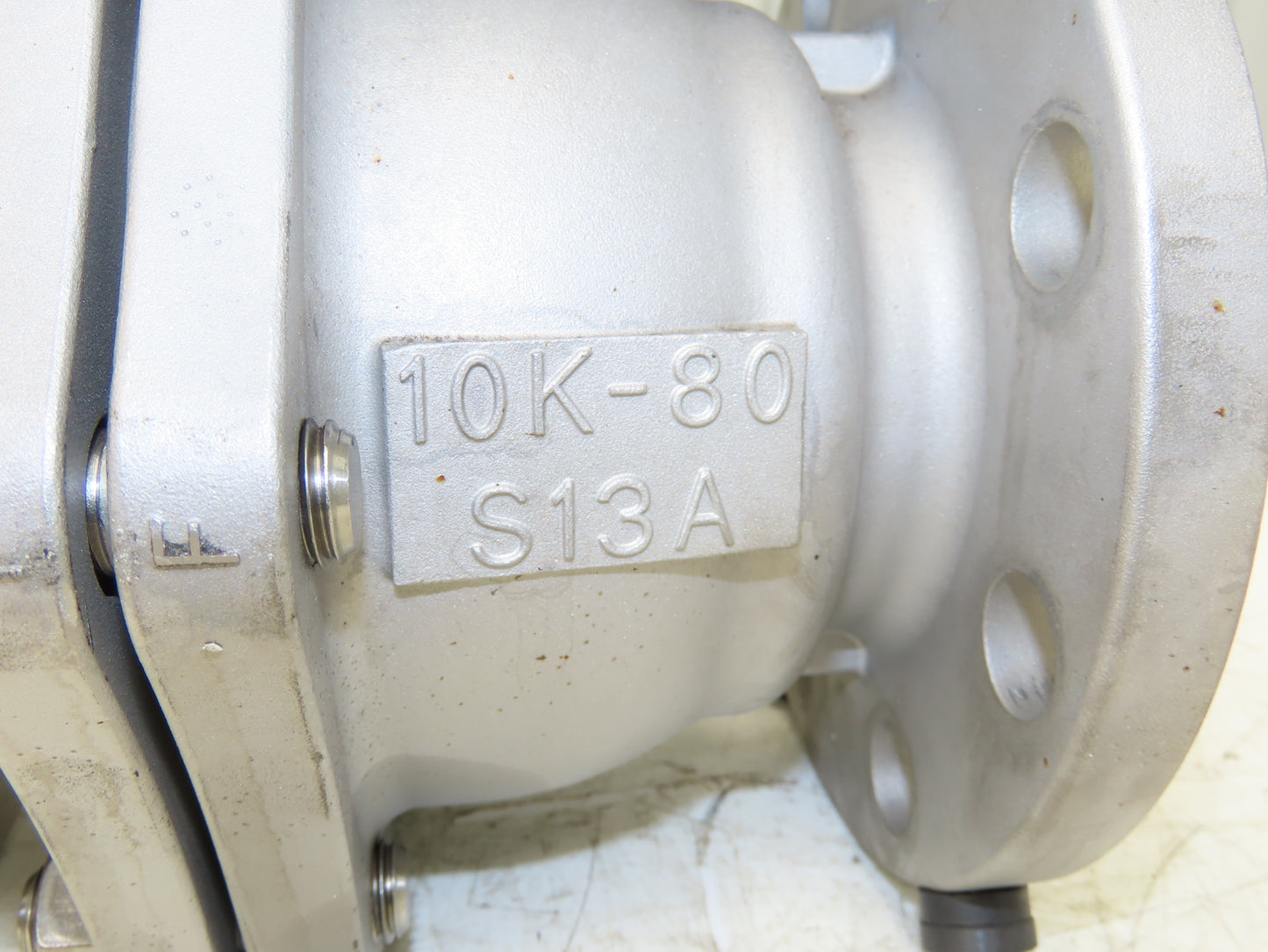Kitz 10K-80 3" Stainless Ball Valve 316SS Flanged FA-4 Pneumatic Actuator