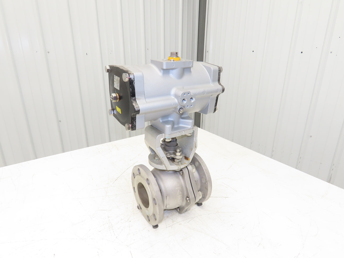 Kitz 10K-80 3" Stainless Ball Valve 316SS Flanged FA-4 Pneumatic Actuator