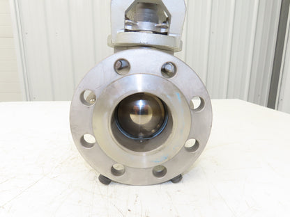 Kitz 10K-80 3" Stainless Ball Valve 316SS Flanged FA-4 Pneumatic Actuator