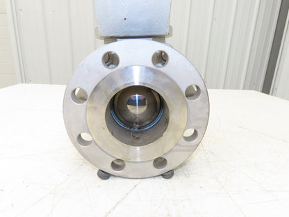 Kitz 10K-80 3" Stainless Ball Valve 316SS Flanged FA-4 Pneumatic Actuator