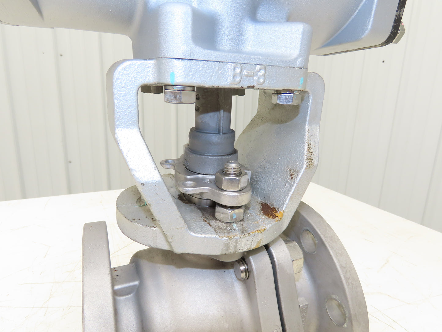 Kitz 10K-80 3" Stainless Ball Valve 316SS Flanged FA-4 Pneumatic Actuator