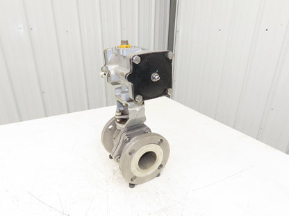 Kitz 10K-65 2.5" Stainless Ball Valve 316SS Flanged F-Series Actuator