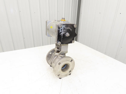 Kitz 10K-65 2.5" Stainless Ball Valve 316SS Flanged F-Series Actuator