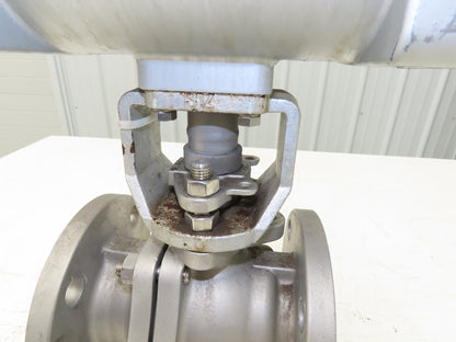 Kitz 10K-65 2.5" Stainless Ball Valve 316SS Flanged F-Series Actuator