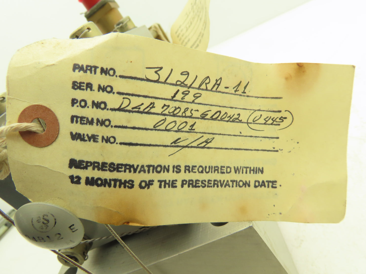 Sargent 3121RA-11 3121RA-10 3121RA-12 Solenoid Operated Valve with Manual 100VAC