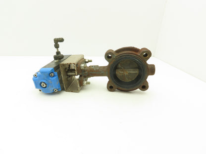 Marwin UT1DA Pneumatic Actuator 3" Lug Butterfly Valve Stainless Disc