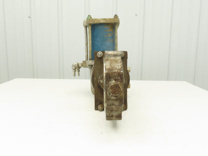 Jamesbury 4" 815L 11 3600TA-A Wafer Sphere Butterfly Valve 316SS ST200B Actuator