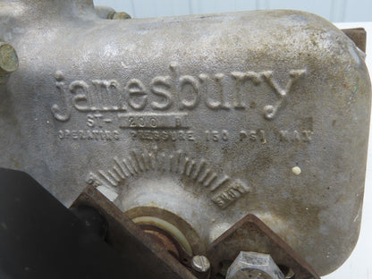 Jamesbury 4" 815L 11 3600TA-A Wafer Sphere Butterfly Valve 316SS ST200B Actuator