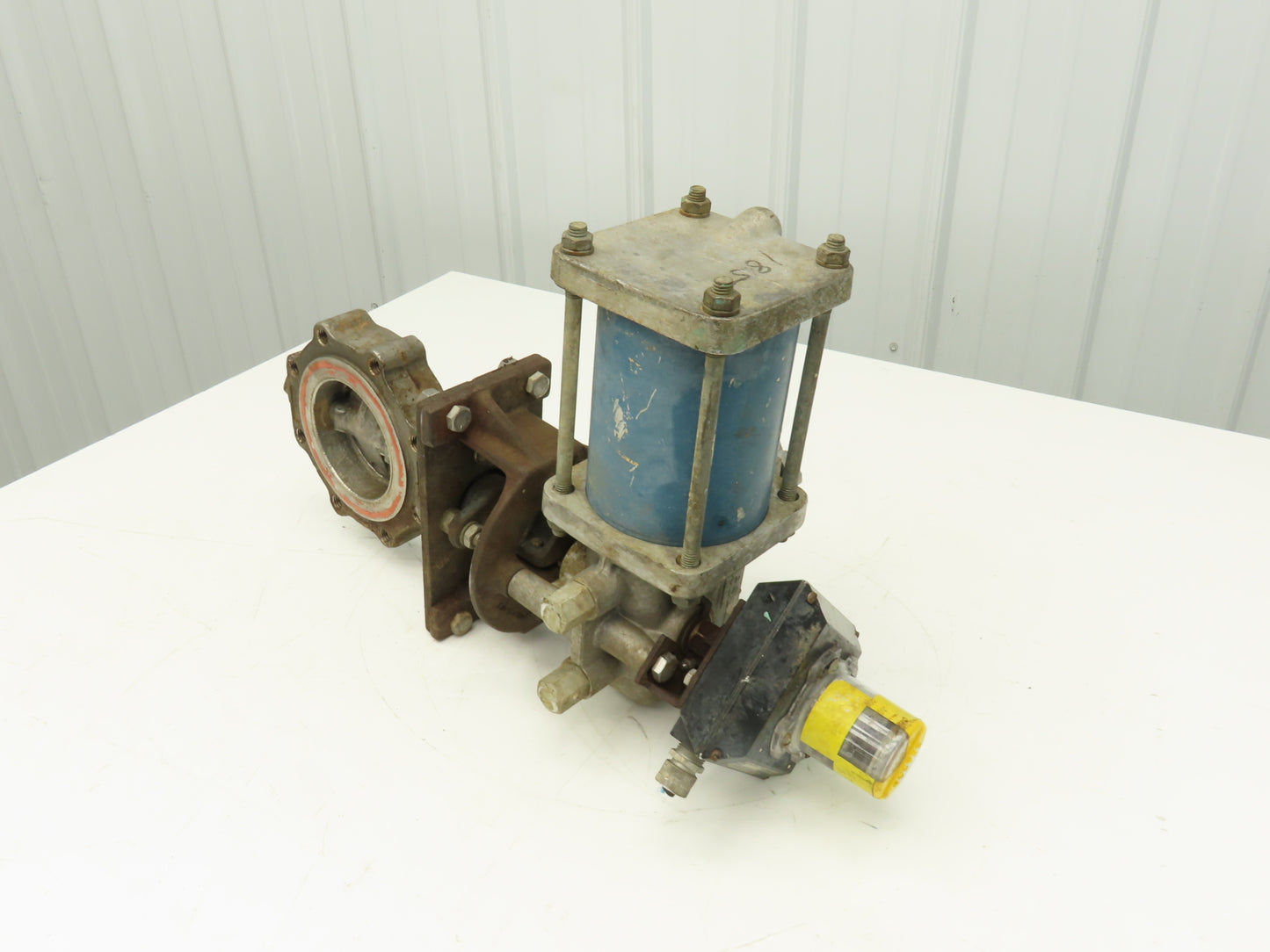 Jamesbury 4" 815L 11 3600TA-A Wafer Sphere Butterfly Valve 316SS ST200B Actuator