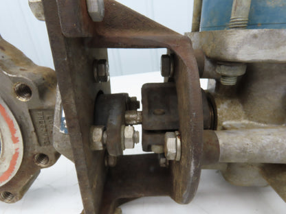 Jamesbury 4" 815L 11 3600TA-A Wafer Sphere Butterfly Valve 316SS ST200B Actuator