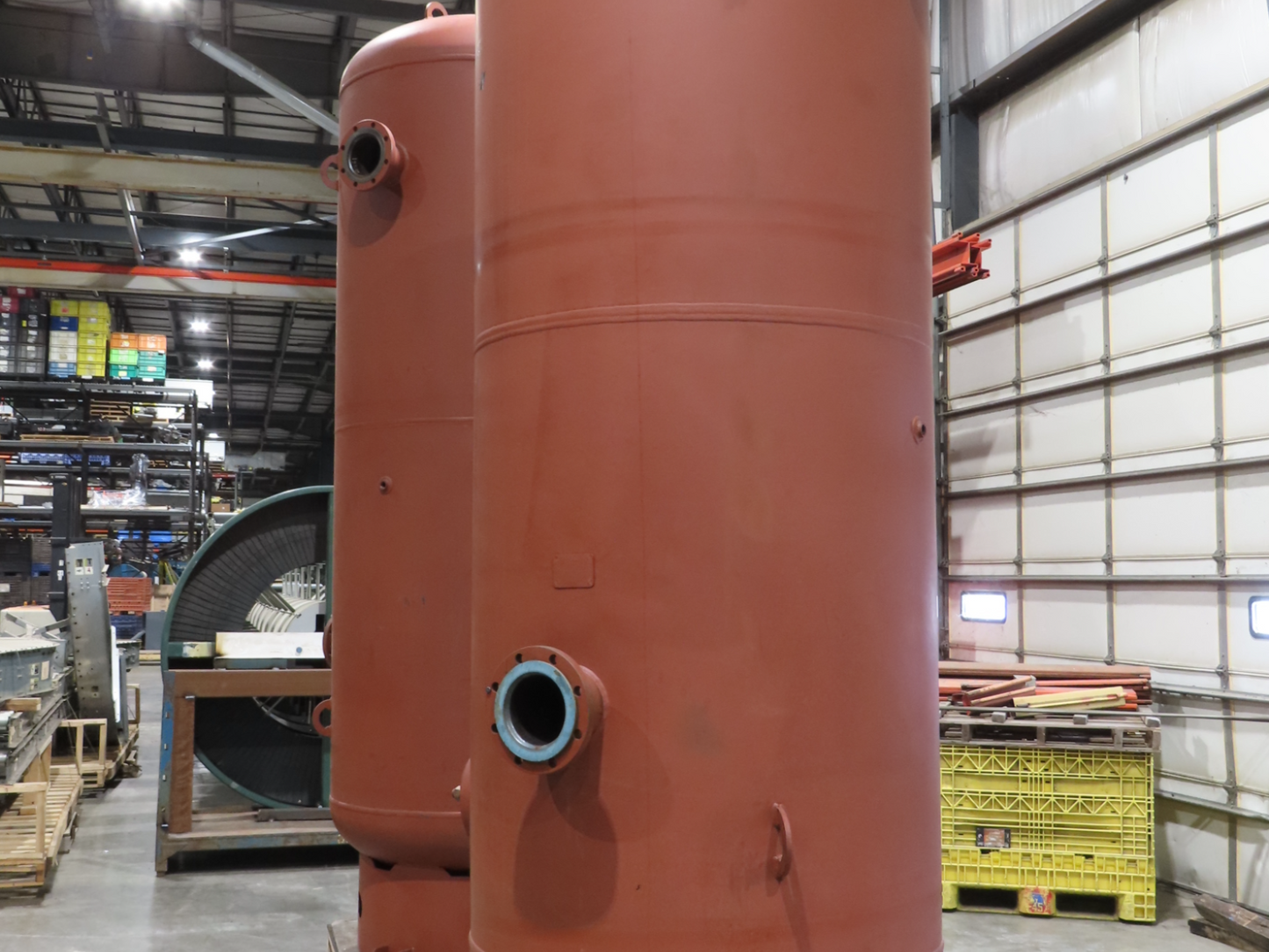 Steel Fab Vertical Compressed Air Receiver Tank 1060 Gallon 150 PSI 46"x 156"