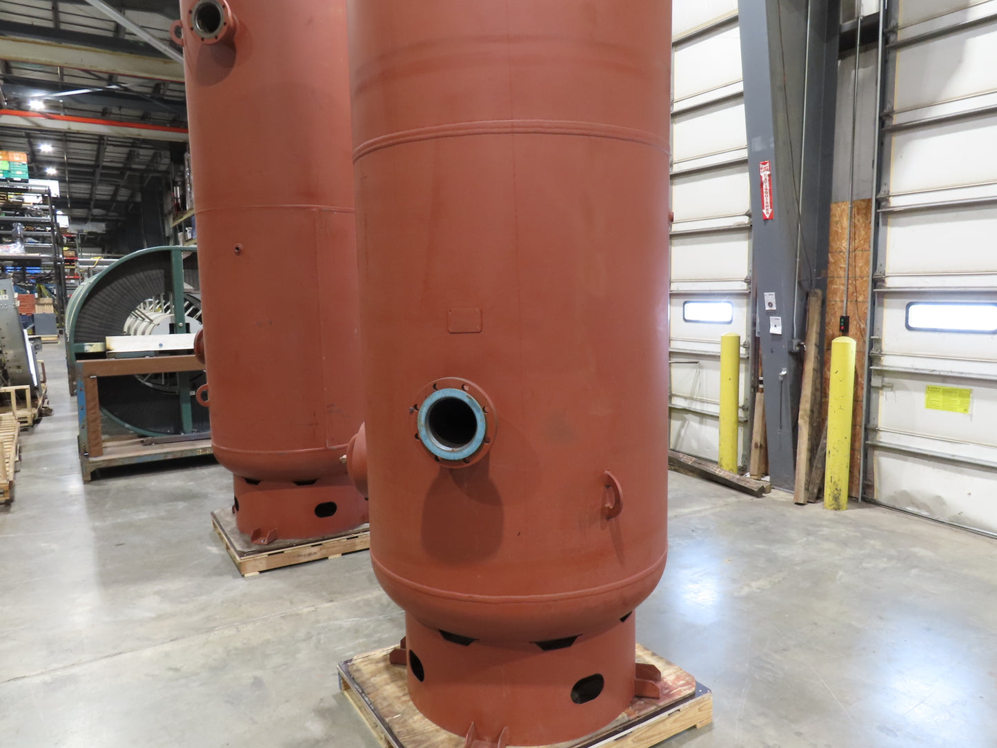 Steel Fab Vertical Compressed Air Receiver Tank 1060 Gallon 150 PSI 46"x 156"