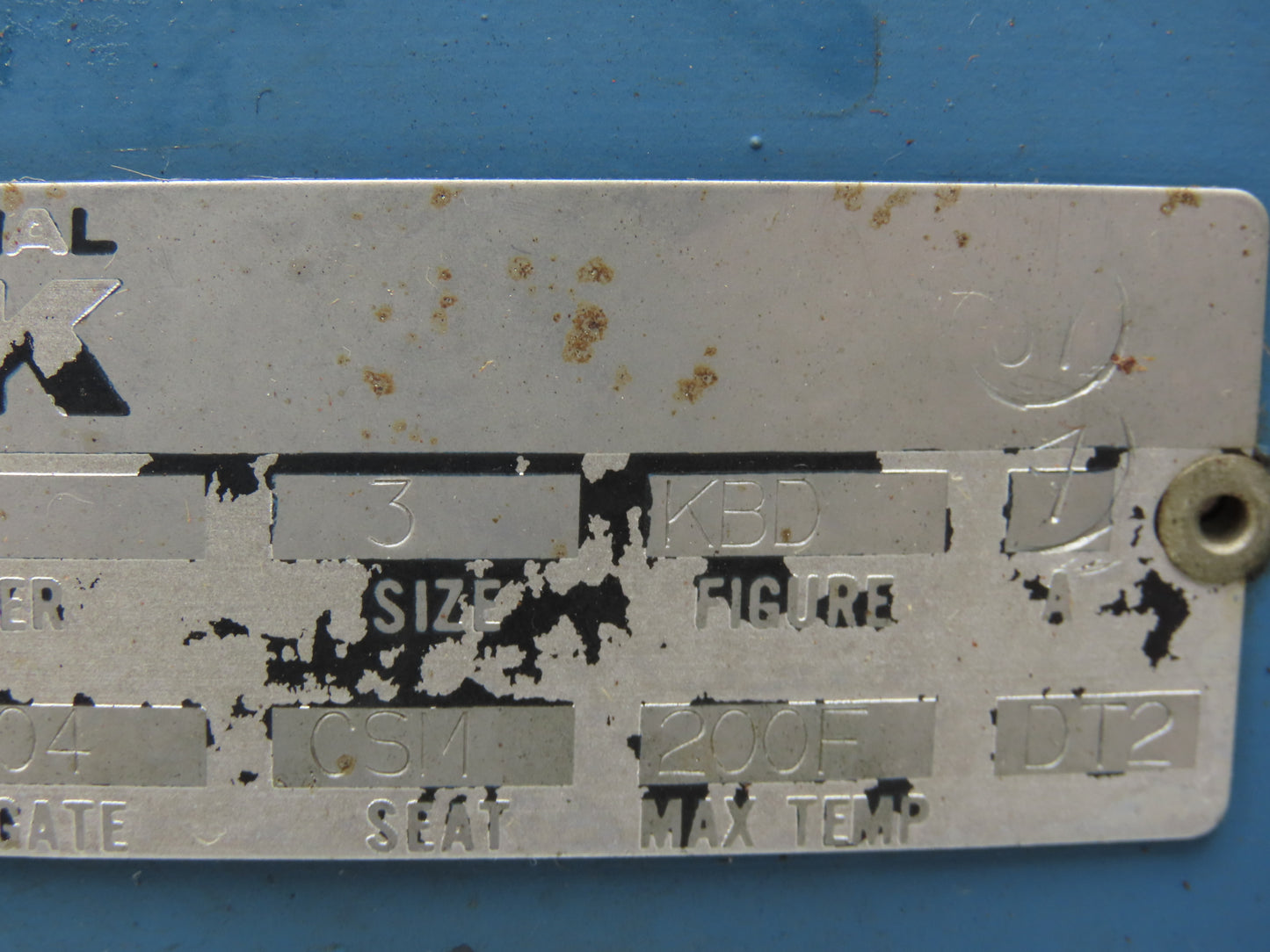 DeZurik KBD 3" 304 Stainless Knife Gate Valve w/Air Cylinder Actuator *Read*