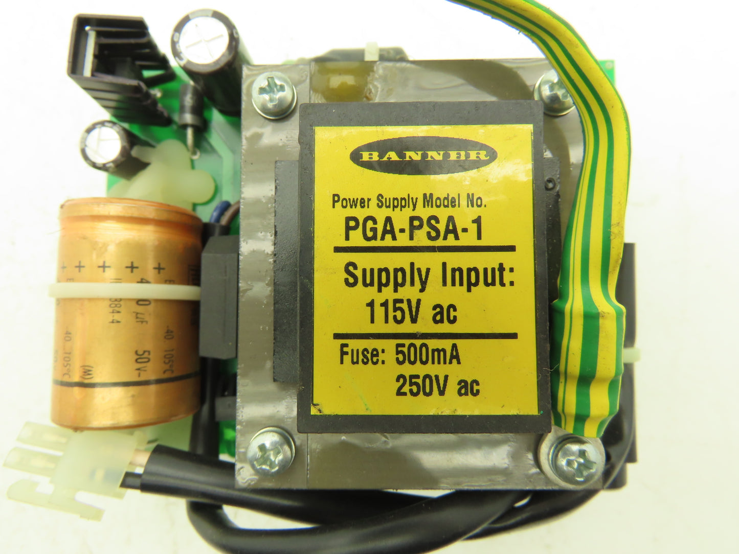Banner PGA-PSA-1 AC Power Supply Circuit Board 115VAC Input Fused