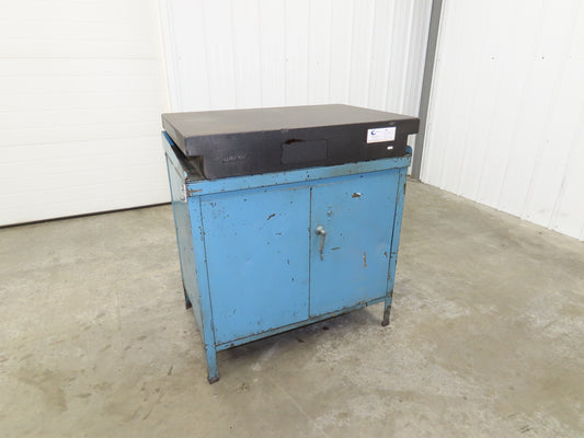 Collins Granite Surface Inspection Plate 36x24x6" Grade A Micro Flat Step Black