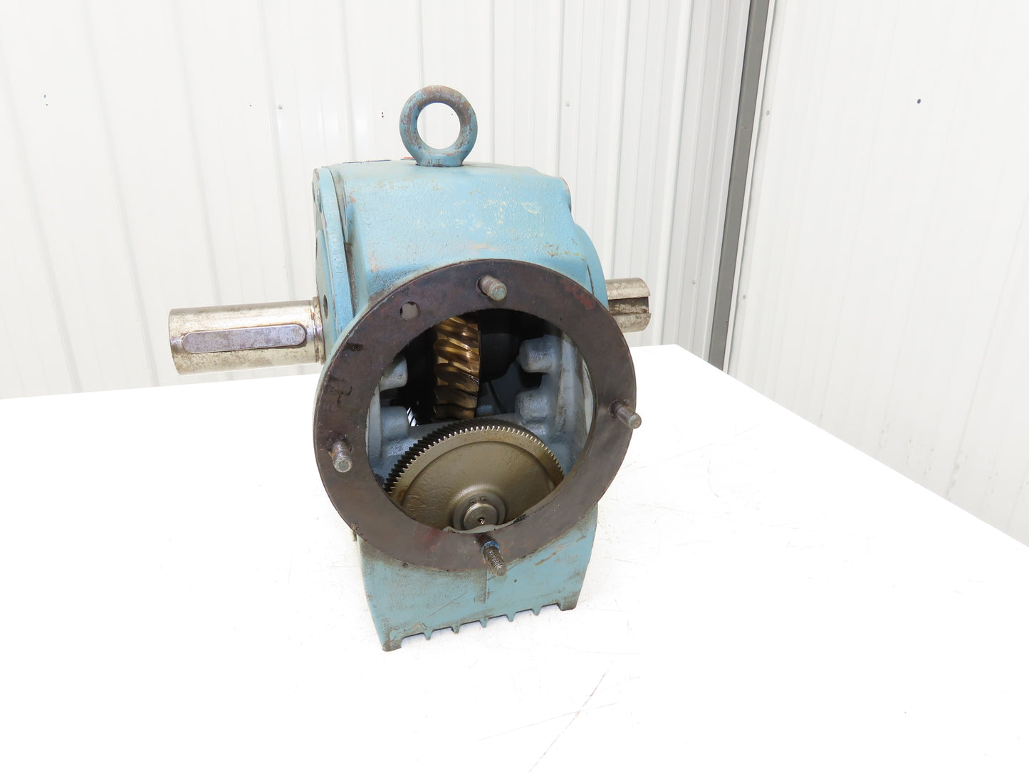 Sew Eurodrive SF80 GN132S B HR Helical Worm Gearbox 62.9 Ratio 29rpm Dual Shaft