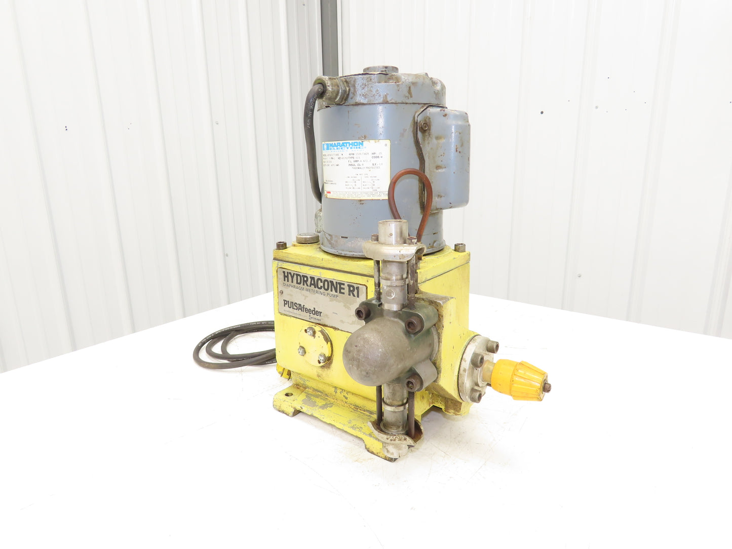 Pulsafeeder Hydracone R1 Metering Pump Hydraulically Actuated Diaphragm 1/4Hp