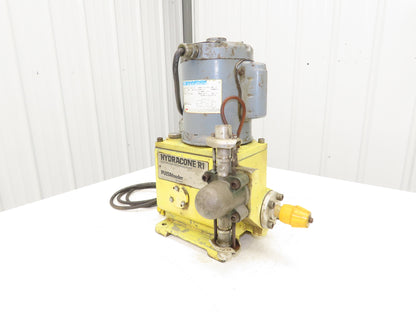 Pulsafeeder Hydracone R1 Metering Pump Hydraulically Actuated Diaphragm 1/4Hp